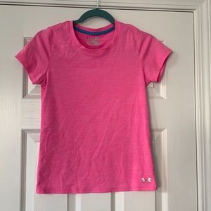 Under Armour Hot Pink Heathered Hot Gear Tee